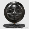 Bronze Cast Hawk Moon Mask by Northwest Coast Native Artist Kyran Yeomans