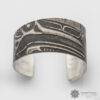 Sterling Silver Impressed Bracelet by Northwest Coast Native Artist Gwaai Edenshaw