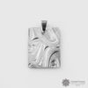 Engraved Sterling Silver Abstract Pendant by Northwest Coast Native Artist Corrine Hunt