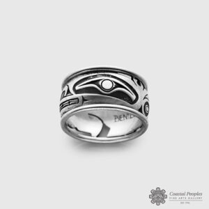 Killerwhale Ring Norman Bentley Sterling silver Native artist Northwest coast people