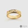 Engraved 14K Yellow Gold Ring by Northwest Coast Native Artist Corrine Hunt