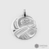 Engraved Sterling Silver Pendant by Northwest Coast Native Artist Trevor Angus