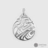 Engraved Sterling Silver Pendant by Northwest Coast Native Artist Trevor Angus