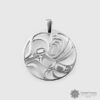 Engraved Sterling Silver Pendant by Northwest Coast Native Artist Trevor Angus