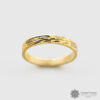 Engraved 14K Yellow Gold Ring by Northwest Coast Native Artist Corrine Hunt