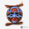 Carved Red Cedar Wood Moon Mask by Northwest Coast Native Artist Sesyaz Saunders
