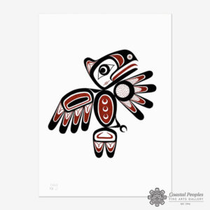 Original Eagle Painting by Northwest Coast Native Artist Adonis David