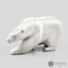 Marble Bear Sculpture by Inuit Artist Joanie Ragee