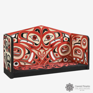 Carved Cedar Chief Seat by Northwest Coast Native Artists Don & Trace Yeomans