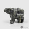 Stone Bear and Cub Sculpture by Inuit Artist Mosesee Pootoogook