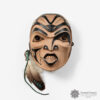 Wood, Feather, and Leather Mask by Northwest Coast Native Artist Chester Patrick