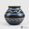 Porcelain Bowl Bear Paw Vase Mountains by Northwest Coast Native Artist Patrick Leach