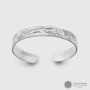 Silver Raven Bracelet by Northwest Coast Native Artist Don Lancaster