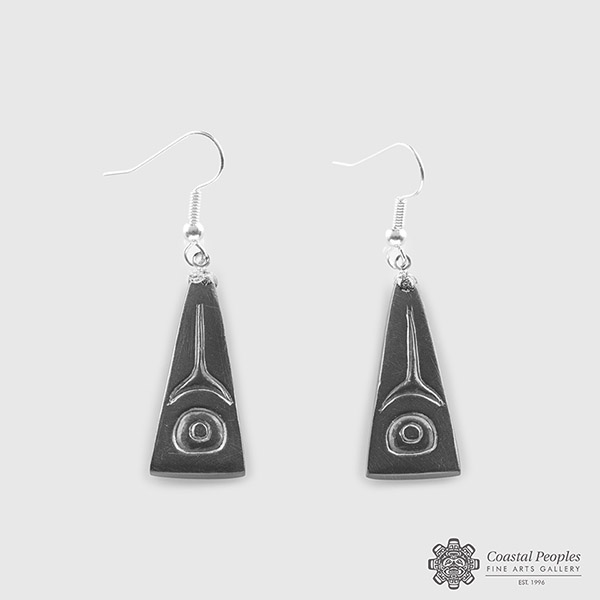 Stone Abstract Earrings by Northwest Coast Native Artist Gryn White