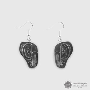 Stone bear Earrings by Northwest Coast Native Artist Gryn White