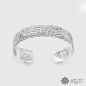 Sterling Silver Bracelet by Northwest Coast Native Artist Gwaai Edenshaw