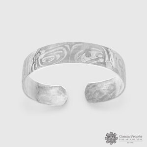 Sterling Silver Bracelet by Pacific Northwest Coast Native Artist Gwaai Edenshaw