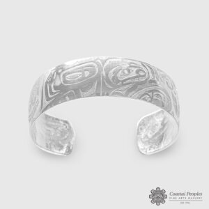 Sterling Silver Bracelet by Pacific Northwest Coast Native Artist Gwaai Edenshaw