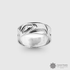 Silver Eagle Ring by Northwest Coast Native Artist Landon Gunn