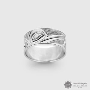 Silver Hummingbird Ring by Northwest Coast Native Artist Landon Gunn