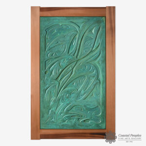 Cast Eagle, Salmon, Heron, and Frog Panel by Northwest Coast Native Artist Susan Point