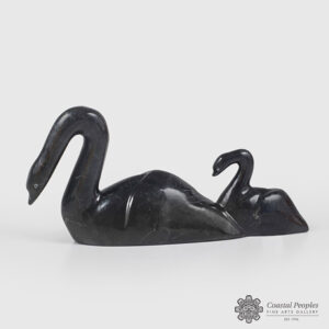 Stone Swan by Inuit Artist Ningeosiak Ashoona