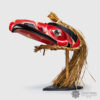 Wood and Bark Raven Mask by Northwest Coast Native Artist Robert Saunders