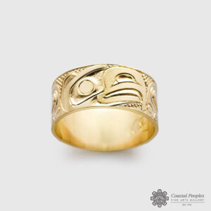 Gold Eagle Ring by Northwest Coast Native Artist Carmen Goertzen