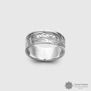 Sterling silver Wolf ring by Native Artist Don Lancaster