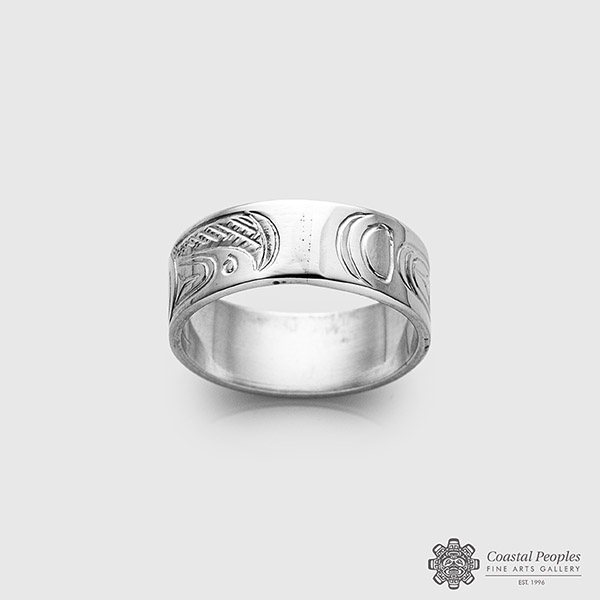 Sterling silver Killerwhale ring by Native Artist Don Lancaster