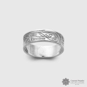 Silver Wolf Ring by Native Artist Don Lancaster