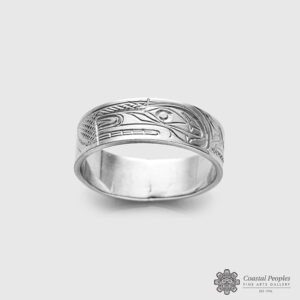 Silver Wolf Ring by Native Artist Don Lancaster