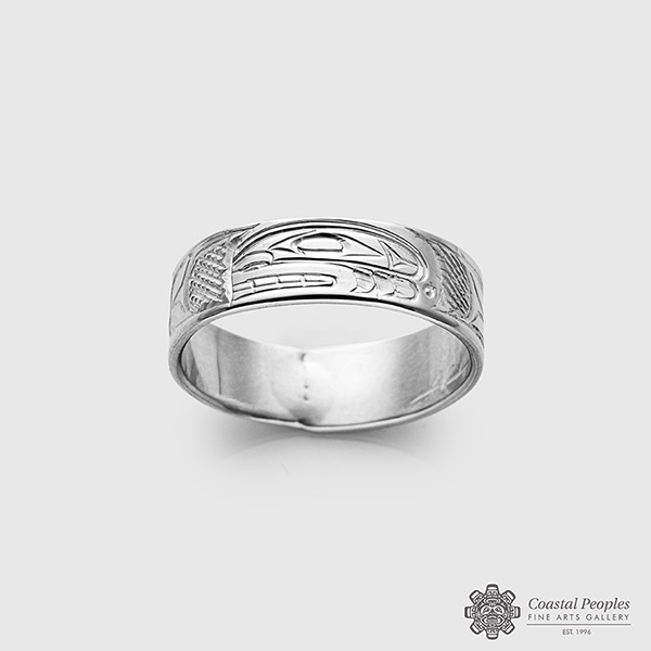 Sterling silver Killerwhale ring by Native Artist Don Lancaster