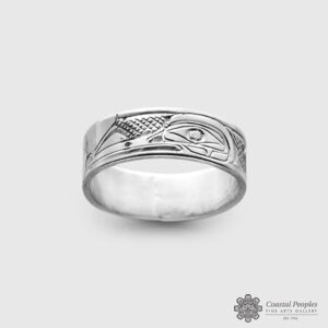 Silver Humming Ring by Northwest Coast Native Artist Don Lancaster