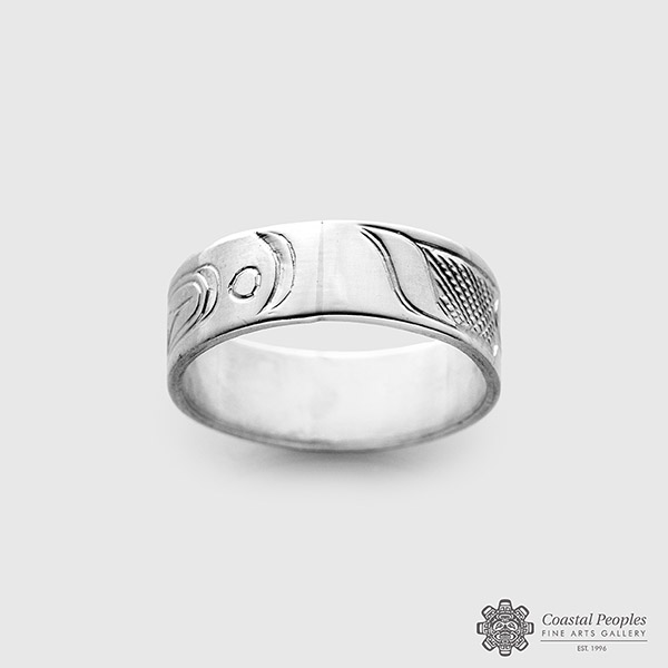 Silver Humming Ring by Northwest Coast Native Artist Don Lancaster