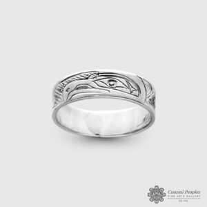 silver eagle ring by northwest coast native artist Don Lancaster