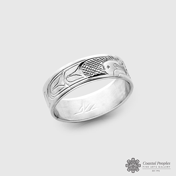 silver eagle ring by northwest coast native artist Don Lancaster