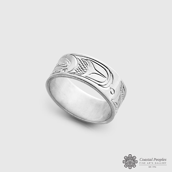 Silver Killerwhale Ring By Northwest Coast Native Artist Don Lancaster