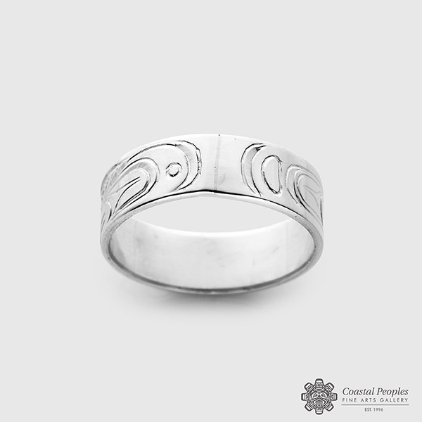 Silver eagle ring by Northwest Coast Native artist Don Lancaster