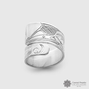 Silver Hummingbird Wrap Ring By Northwest Coast Native Artist Don Lancaster