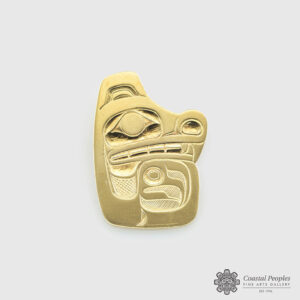 Gold Bear Pendant by Northwest Coast Native Artist Philip Janze