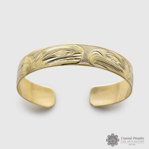 Gold Eagle & Salmon Bracelet by Northwest Coast Native Artist Corrine Hunt