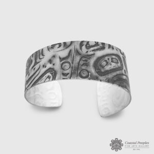 Silver Wedge Bracelet by Northwest Coast Native Artist Gwaai Edenshaw