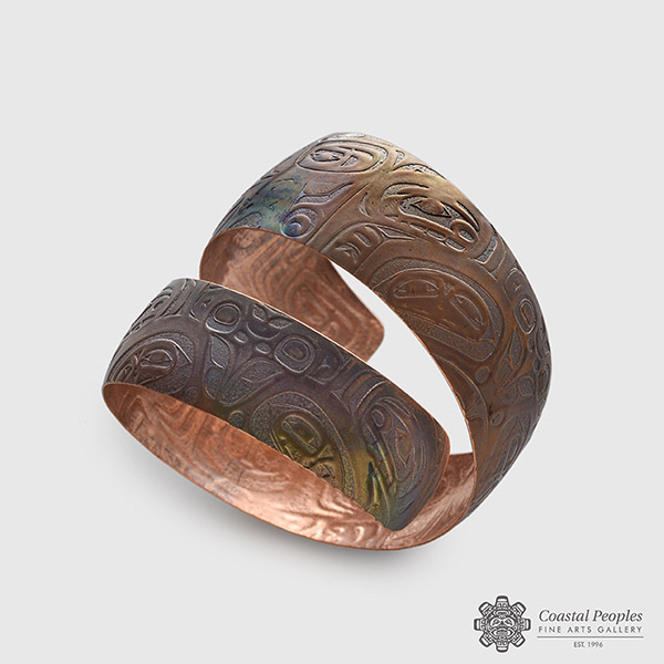Copper Spiral Bracelet by Northwest Coast Artist Gwaai Edenshaw
