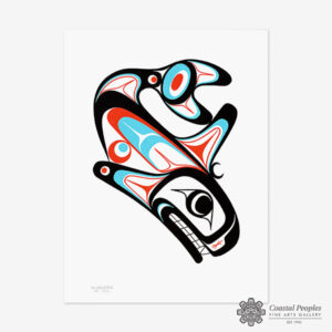 Killerwhale Acrylic Painting by Northwest Coast Native Artist Adonis David