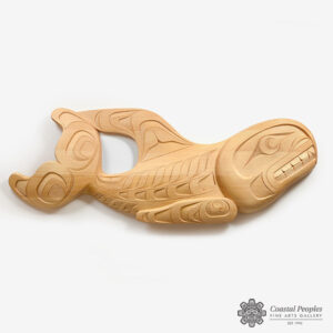 Wood Killerwhale Panel by Northwest Coast Native Artist Erich Glendale