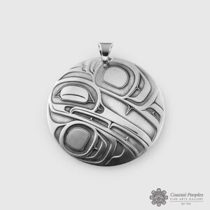 Silver Hummingbird Pendant by Native Artist Trevor Angus