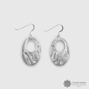Silver Hummingbird Earrings by Native Artist Andrew Williams