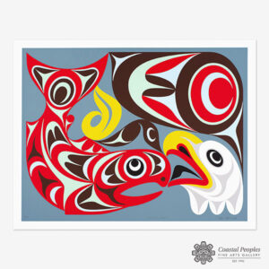 Serigraph by Northwest Coast Native Artist Maynard Johnny Jr