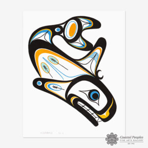 Killerwhale Original Painting by Native Artist Adonis David